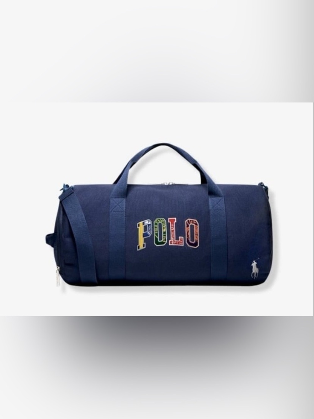 Polo by Ralph Lauren Navy Duffel with Multicolor POLO Patch